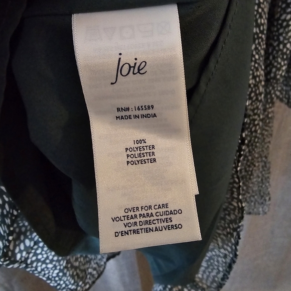 Joie Limited Edition Balloon Sleeve Dress Arctic Animal Spot Women's Medium $378 - Picture 7 of 7